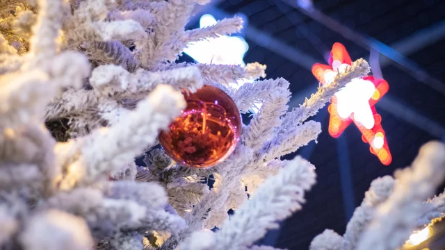 Décorations de Noël Saint-Nazaire 2020 rues commerçantes Le Paquebot