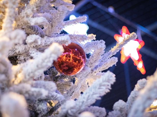 Décorations de Noël Saint-Nazaire 2020 rues commerçantes Le Paquebot