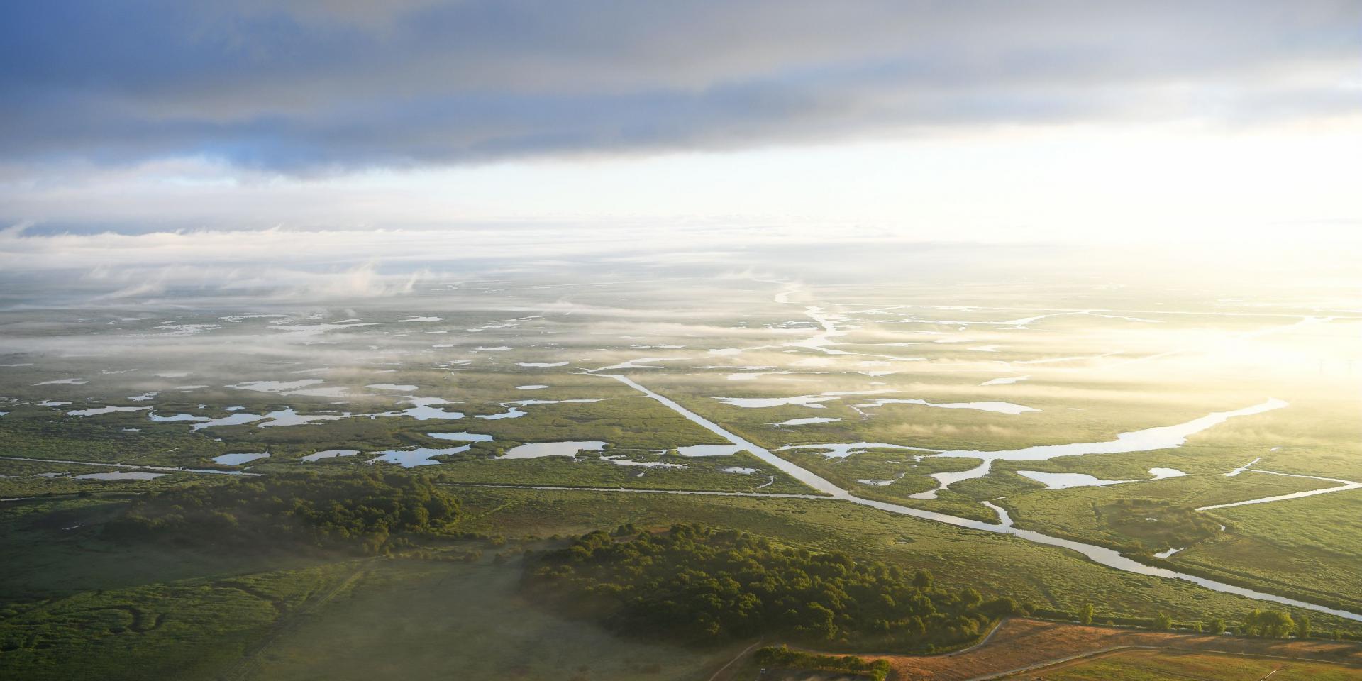 Brière vue du Ciel - Saint-Nazaire