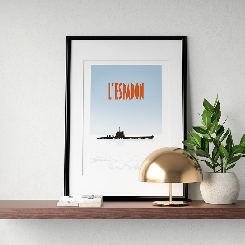 Idee Cadeaux Poster Sous Marin Espadon