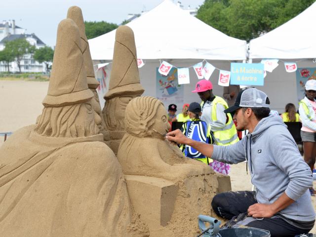 Sculptures en sable