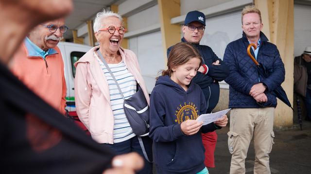 Visite famille années 1950 à Saint-Nazaire