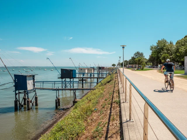 Balade à vélo sur le front de mer