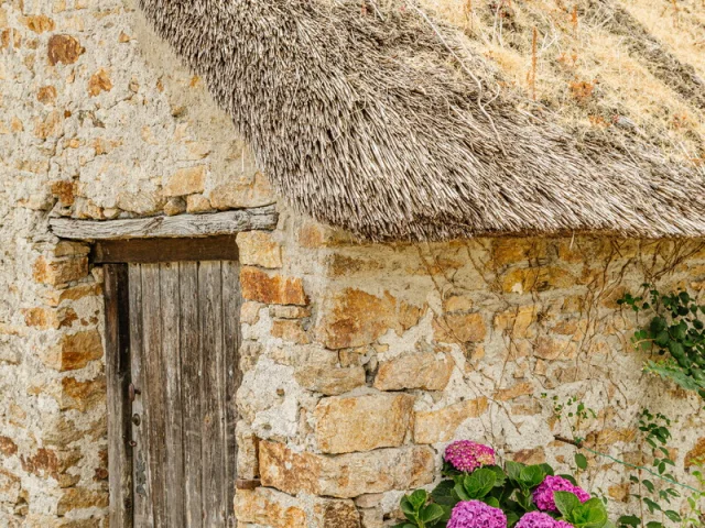 Chaumière sur l'île de Fédrun