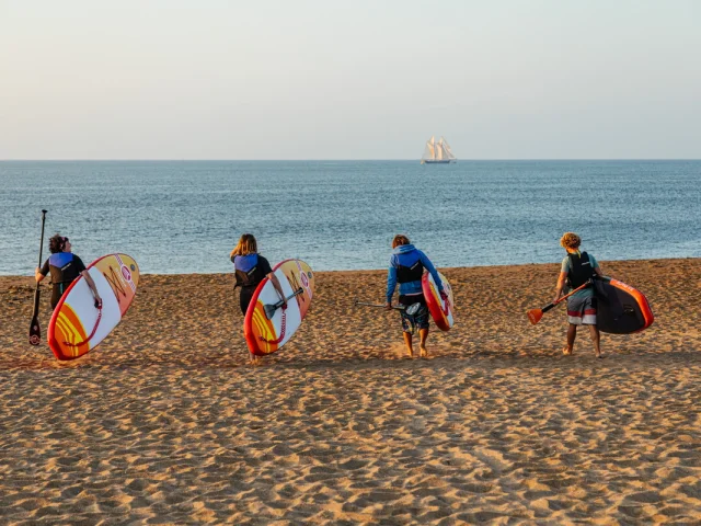 Paddle à la plage de Monsieur Hulot