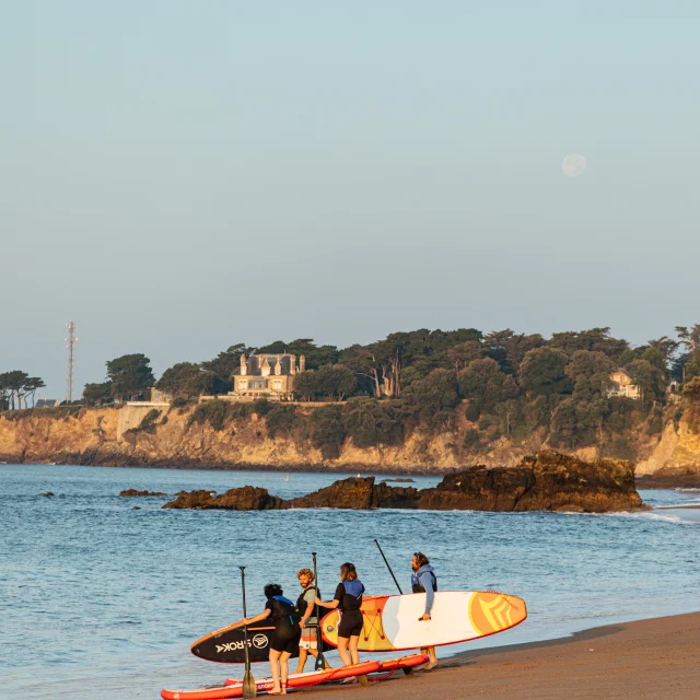 Paddle à la plage de Monsieur Hulot